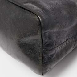 Pre Owned Tory Burch Black Leather Mini Dena Shoulder Bag