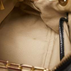 Pre Owned Tory Burch Black Leather Mini Dena Shoulder Bag