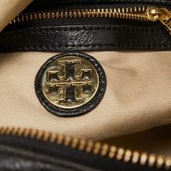 Pre Owned Tory Burch Black Leather Mini Dena Shoulder Bag