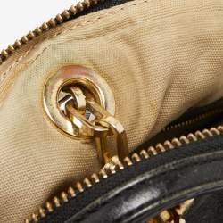 Pre Owned Tory Burch Black Leather Mini Dena Shoulder Bag