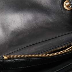 Pre Owned Tory Burch Black Leather Fleming Soft Shoulder Bag