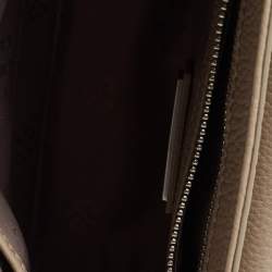 Pre Owned Tory Burch Taupe Leather Britten Shoulder Bag