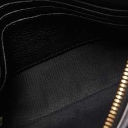 Pre Owned Tory Burch Black Leather Zip Pouch Crossbody Bag