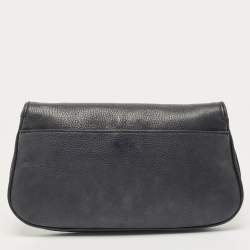 Pre Owned Tory Burch Black Leather Britten Crossbody Bag