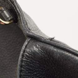 Pre Owned Tory Burch Black Leather Britten Crossbody Bag