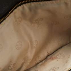 Pre Owned Tory Burch Black Glossy Leather Reva Chain Clutch