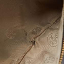 Pre Owned Tory Burch Black Glossy Leather Reva Chain Clutch