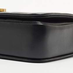 Pre Owned Tory Burch Black Quilted Leather Kira Shoulder Bag