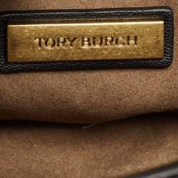 Pre Owned Tory Burch Black Quilted Leather Kira Shoulder Bag