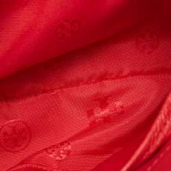 Pre Owned Tory Burch Red Leather Chelsea Flap Shoulder Bag