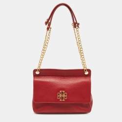 Tory Burch Perry Bombé Almond Leather Cross-body Bag In Nude