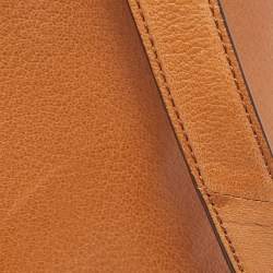 Pre Owned Tory Burch Brown Leather Brody Backpack