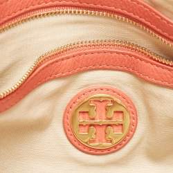 Pre Owned Tory Burch Red Leather Ella Tote