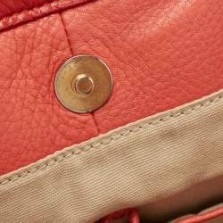 Pre Owned Tory Burch Red Leather Ella Tote