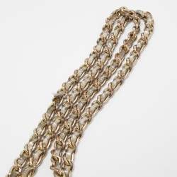 Pre Owned Tory Burch Silver Saffiano Leather Robinson Flap Shoulder Bag