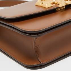 Pre Owned Tory Burch Brown Leather Eleanor Shoulder Bag