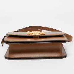 Pre Owned Tory Burch Brown Leather Eleanor Shoulder Bag