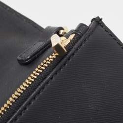 Pre Owned Tory Burch Black Leather Robinson Chain Clutch Bag