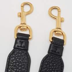 Pre Owned Tory Burch Black Grained Leather Chelsea Shoulder Bag