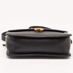 Pre Owned Tory Burch Black Leather Chelsea Crossbody Bag