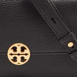 Pre Owned Tory Burch Black Leather Chelsea Crossbody Bag