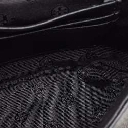 Pre Owned Tory Burch Black Leather Mini Britten Crossbody Bag