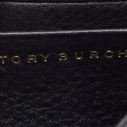 Pre Owned Tory Burch Black Leather Mini Britten Crossbody Bag