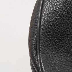 Pre Owned Tory Burch Black Leather Amanda Foldover Crossbody Bag