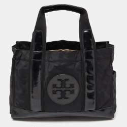 Tory burch discount black ella tote