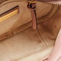 Pre Owned Tory Burch Pink Leather Kira Camera Crossbody Bag