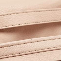 Pre Owned Tory Burch Pink Leather Britten Crossbody Bag