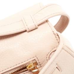 Pre Owned Tory Burch Pink Leather Britten Crossbody Bag