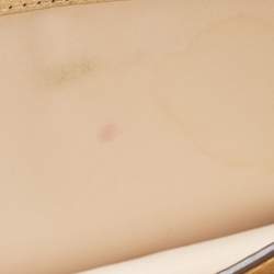 Pre Owned Tory Burch Gold Leather Mcgraw Crossbody Bag