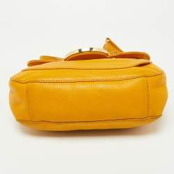 Tory Burch Mustard Leather Amanda Shoulder Bag
