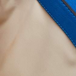 Pre Owned Tory Burch Blue Leather Fleming Shoulder Bag