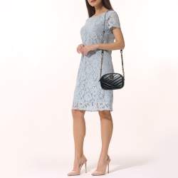 Pre Owned Tory Burch Black Leather Kira Camera Crossbody Bag