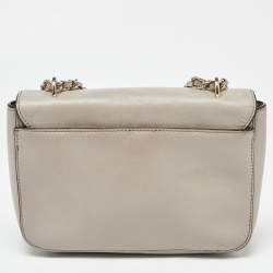 Tory Burch Beige Leather Flap Crossbody Bag