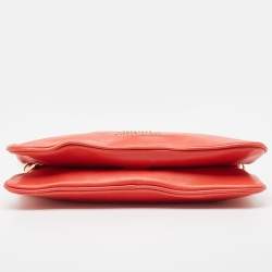 Pre Owned Tory Burch Red Studded Leather Crossbody Bag