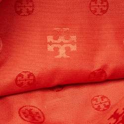 Pre Owned Tory Burch Red Studded Leather Crossbody Bag