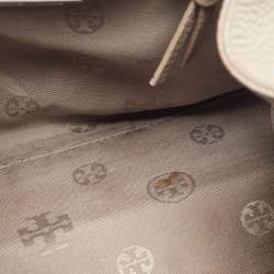 Pre Owned  Tory Burch Grey Leather Tassel Backpack