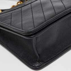 Pre Owned Tory Burch Black Leather Mini Alexa Crossbody Bag