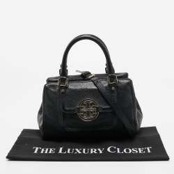 Pre Owned Tory Burch Black Leather Amanda Tote
