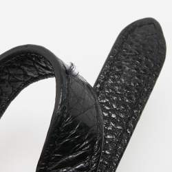 Pre Owned Tory Burch Black Leather Amanda Tote