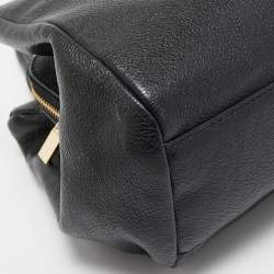 Pre Owned Tory Burch Black Leather Amanda Tote