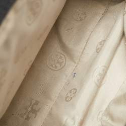 Pre Owned Tory Burch Black Leather Amanda Tote