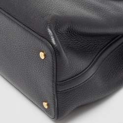 Pre Owned Tory Burch Black Leather Small Britten Satchel