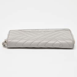 Tory Burch Grey Leather Alexa Continental Wallet