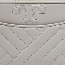 Tory Burch Grey Leather Alexa Continental Wallet