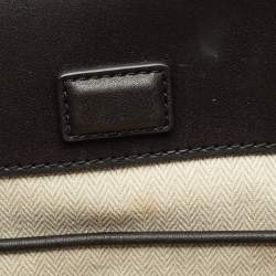 Pre Owned Tory Burch Black Bio Fabric Small Ella Tote