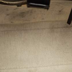 Pre Owned Tory Burch Black Bio Fabric Small Ella Tote